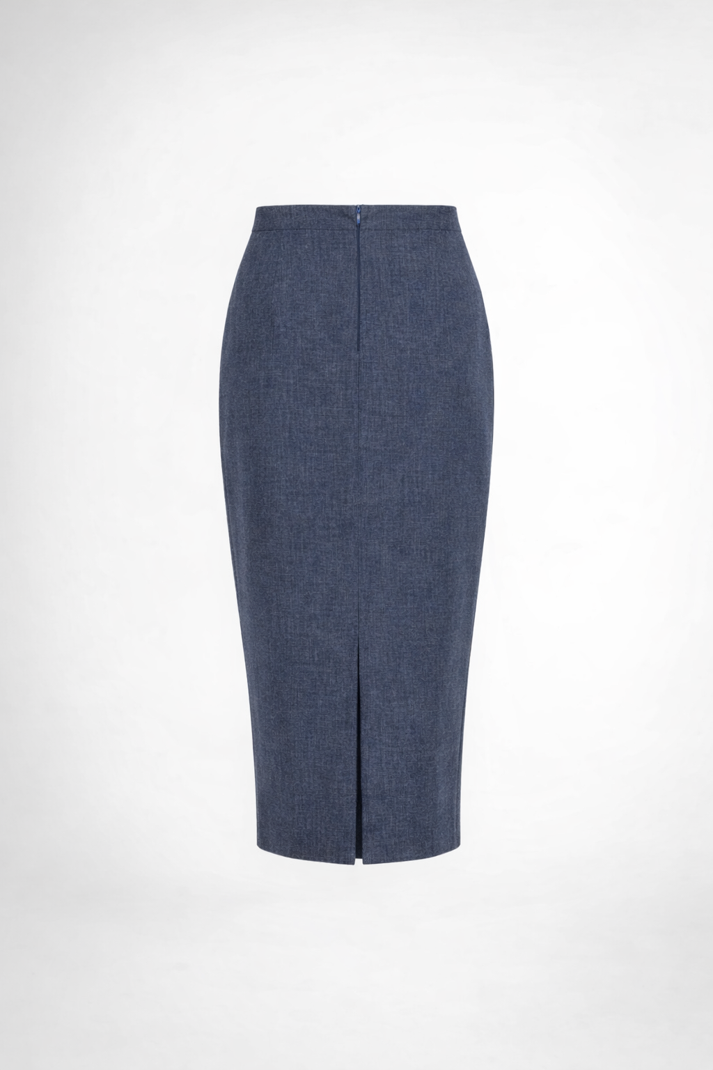 Alaxandria Texture Navy Blue Long Skirt