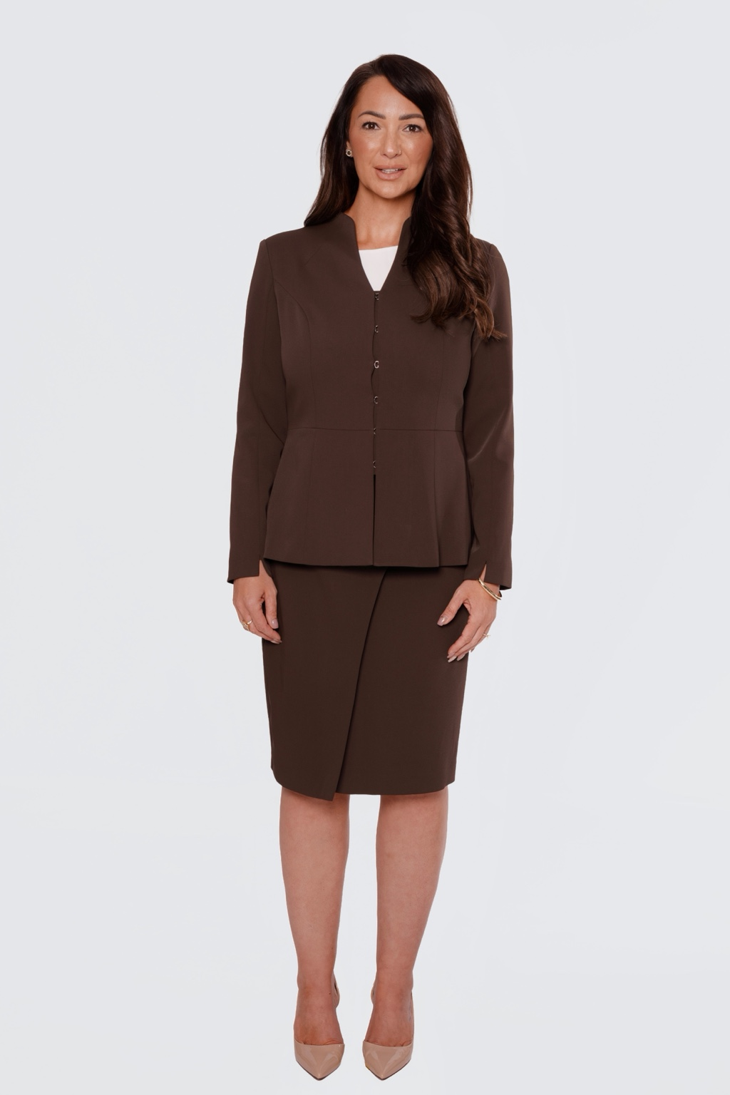 Helena Brown Short Skirt