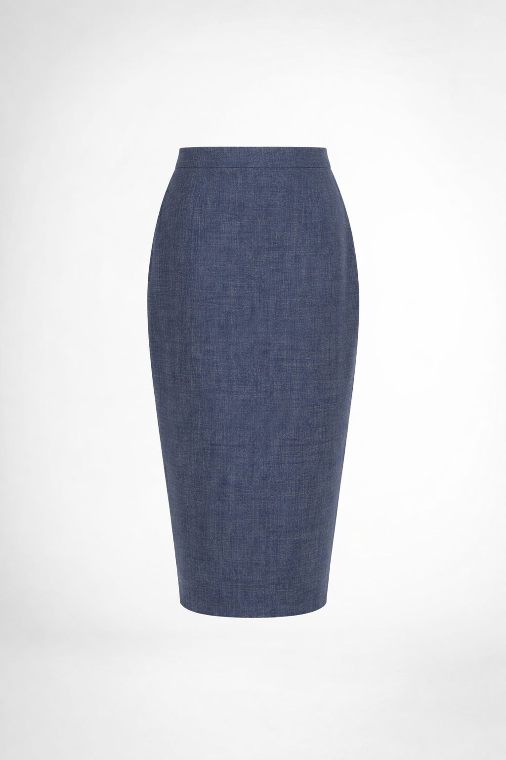Alaxandria Texture Navy Blue Long Skirt