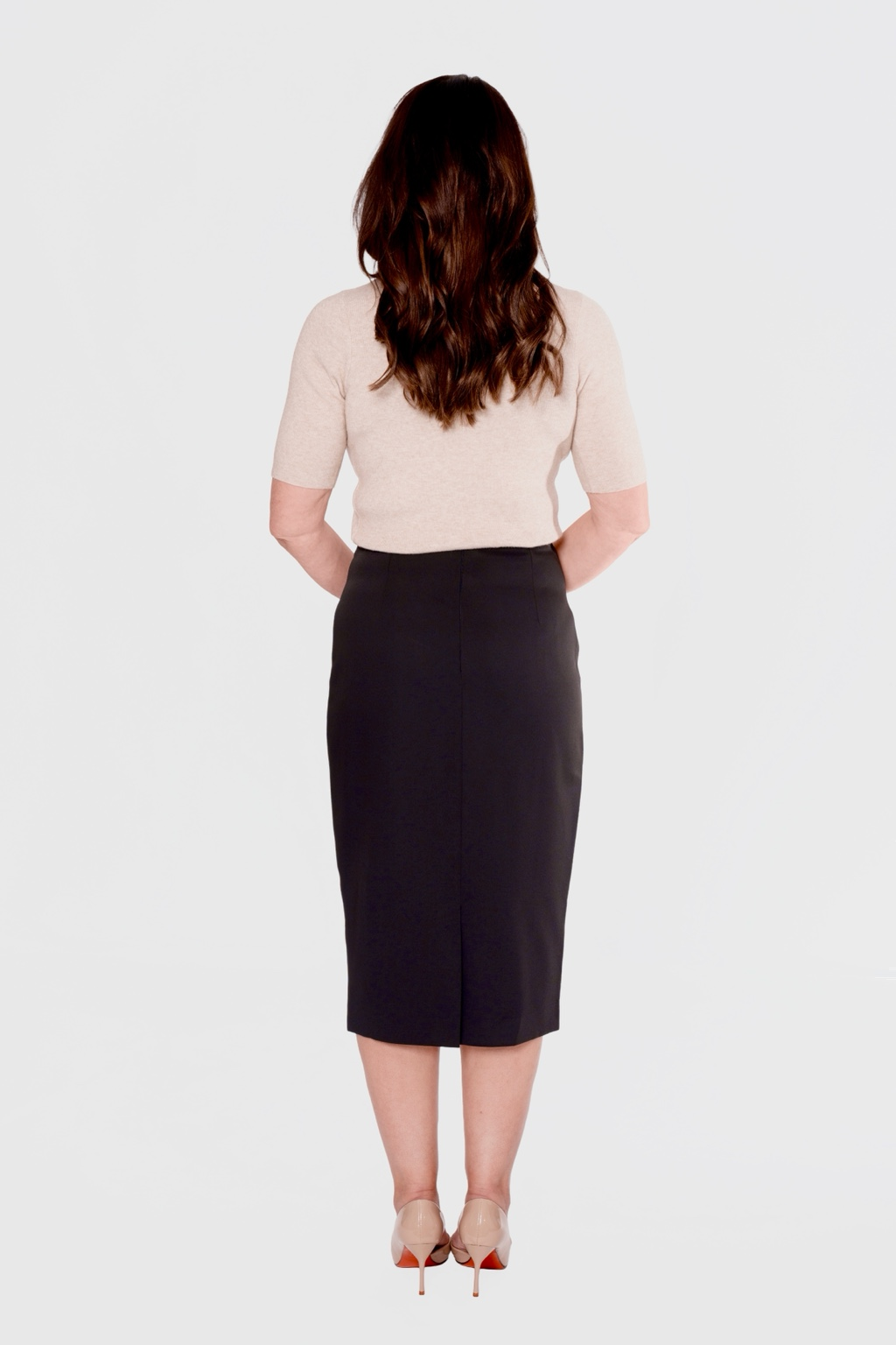 Alaxandria Black Long Skirt