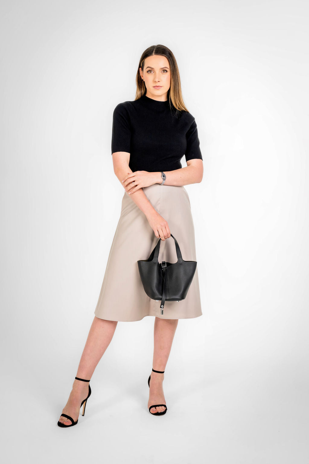 Claire Black Knitwear