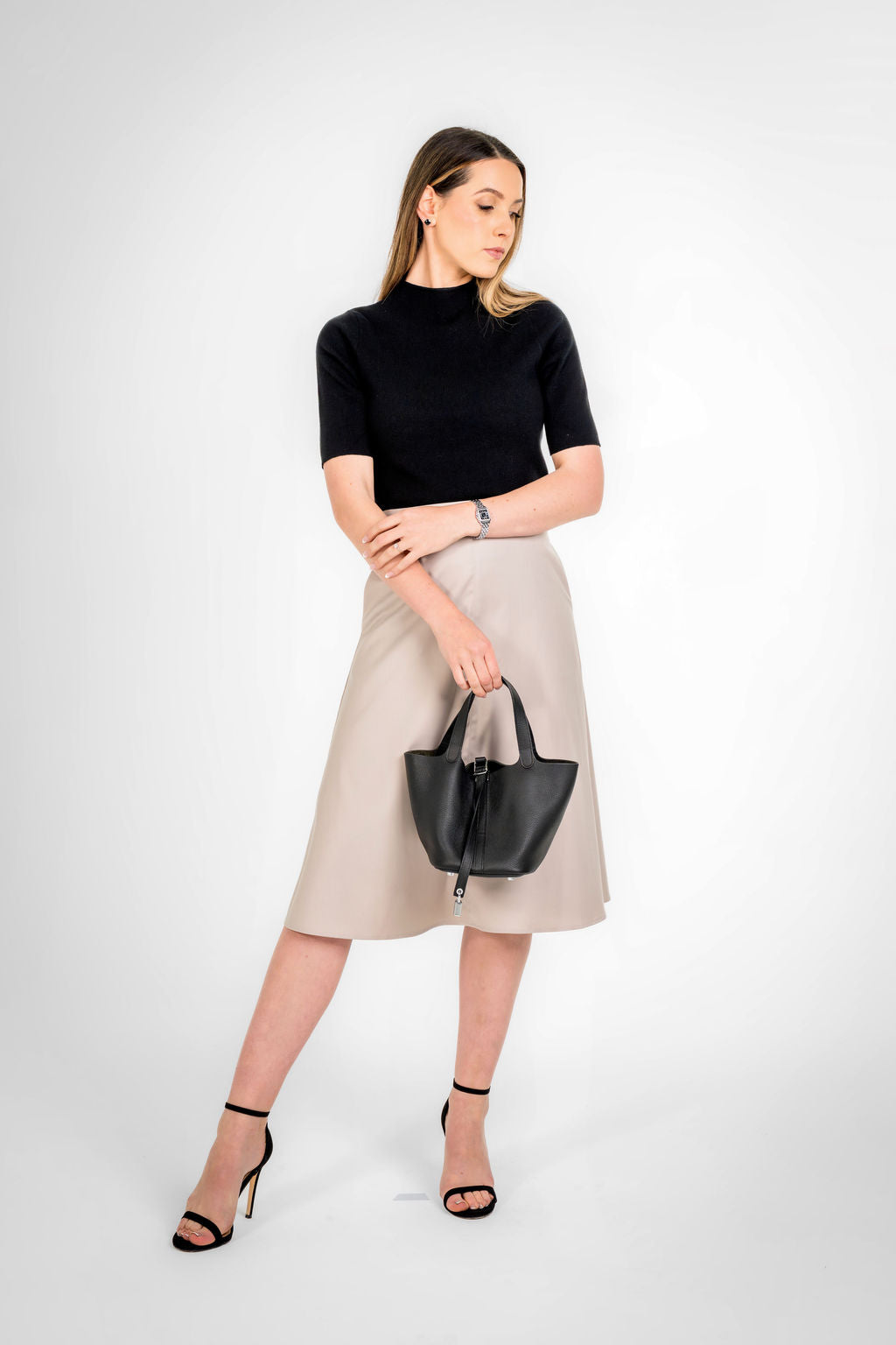 Charlotte Cream Flare Skirt