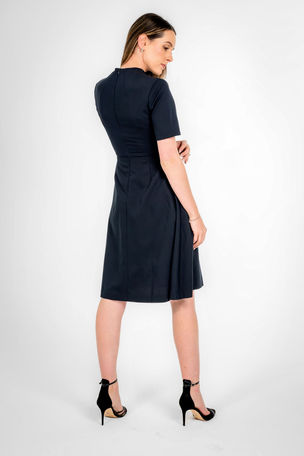 Aurora Charcoal Black Flare Dress