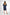 Savannah Texture Navy Blue Button Dress