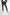 Woman wearing a navy blue straight pant 
