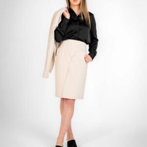 Helena Texture Cream Short Skirt