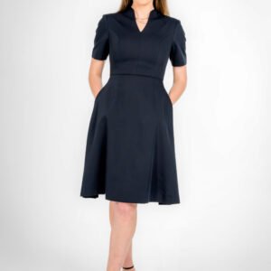 Aurora Charcoal Black Flare Dress